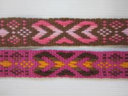 ピックアップのベルト織り(「カード織り　ベルト織り」掲載作品　13筋4色タイプ